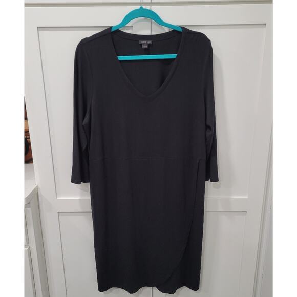 J. Jill Wearever Collection Faux Wrap V Neck Dress Size Large - Picture 1 of 10